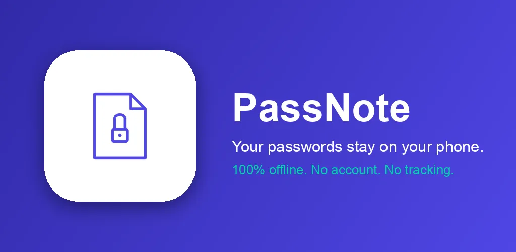 PassNote feature graphic