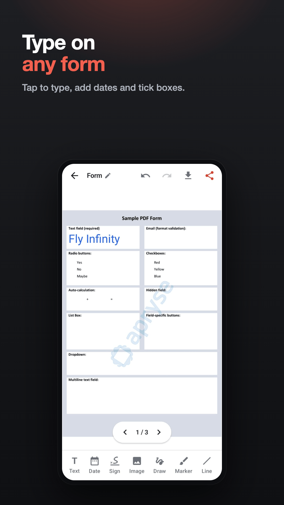PDF Filler screenshot 3 of 4